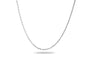 Silver Faceted Anchor Chain 45cm in Silver - Silver memorial jewellery