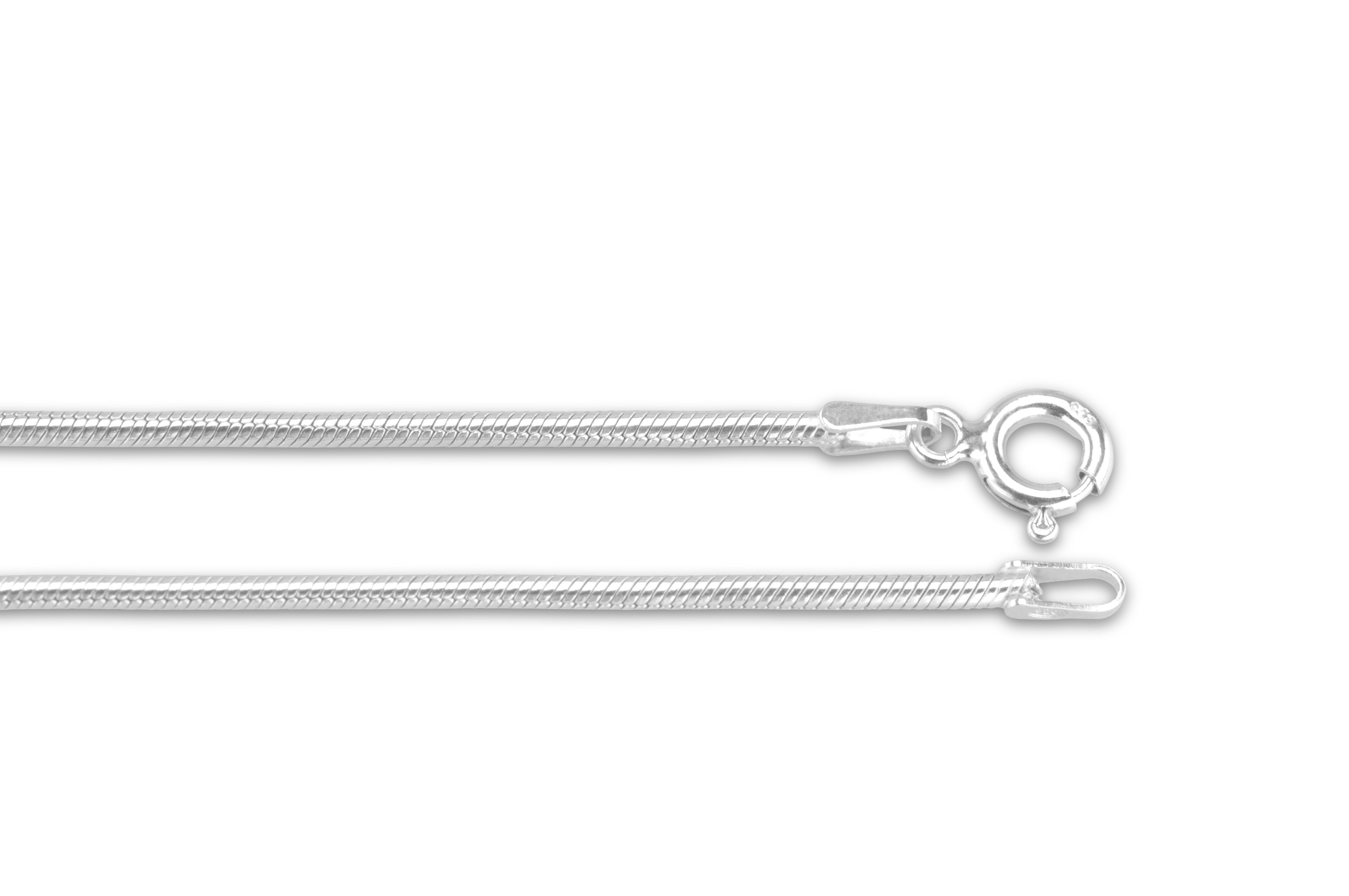 Silver Snake Chain 45cm in Silver - Silver memorial jewellery