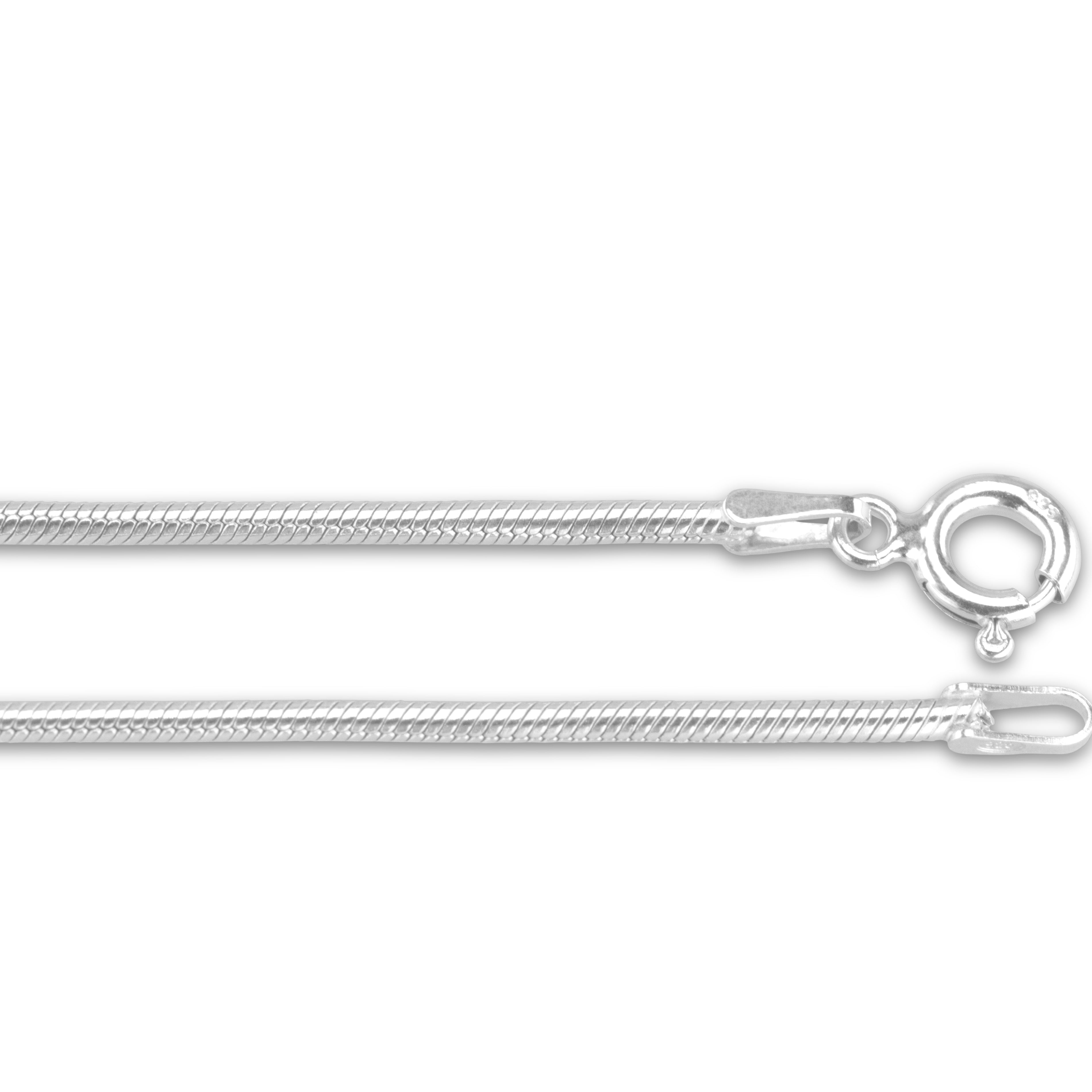 Silver Snake Chain 45cm in Silver - Silver memorial jewellery