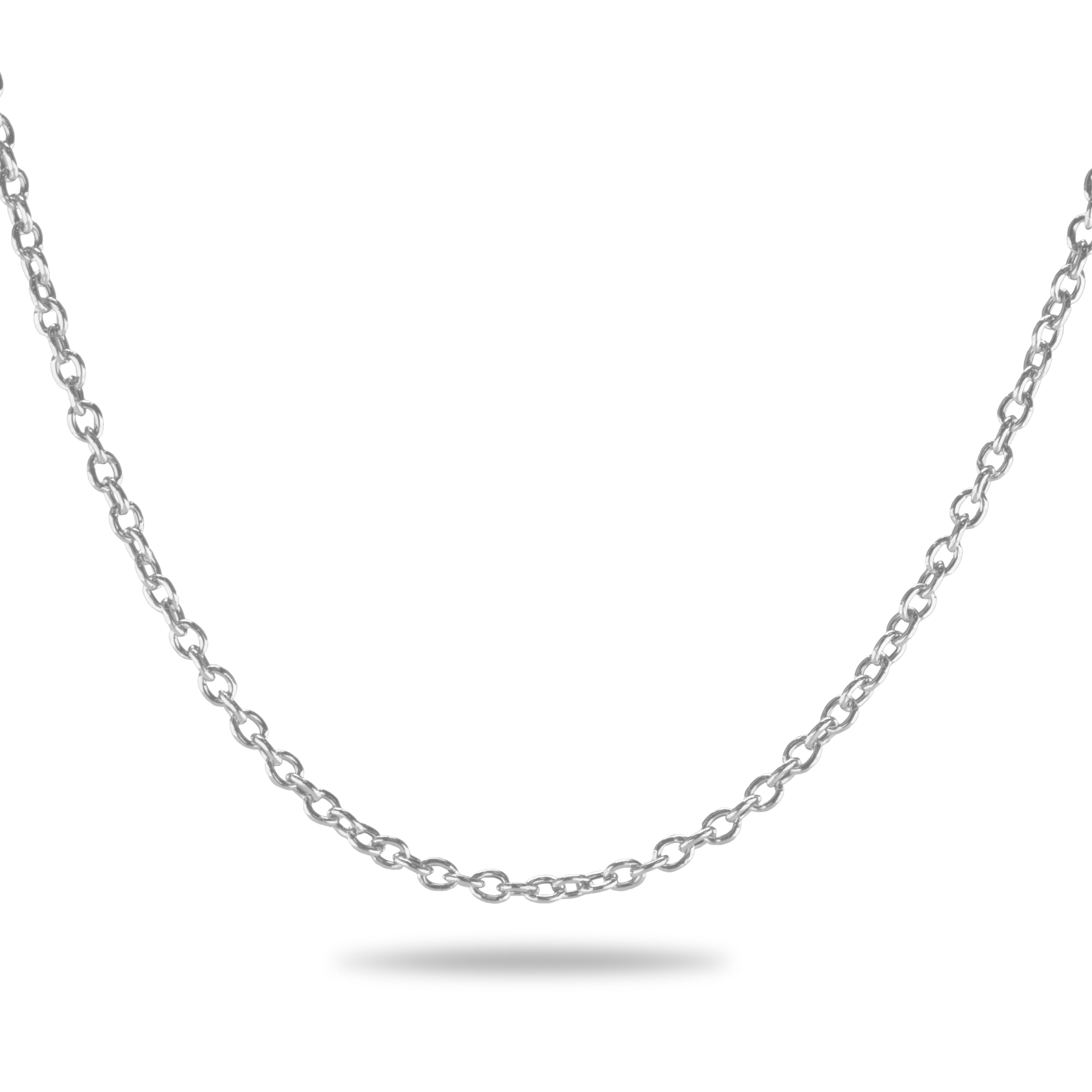 Silver Anchor Chain 45cm in Silver - Silver memorial jewellery