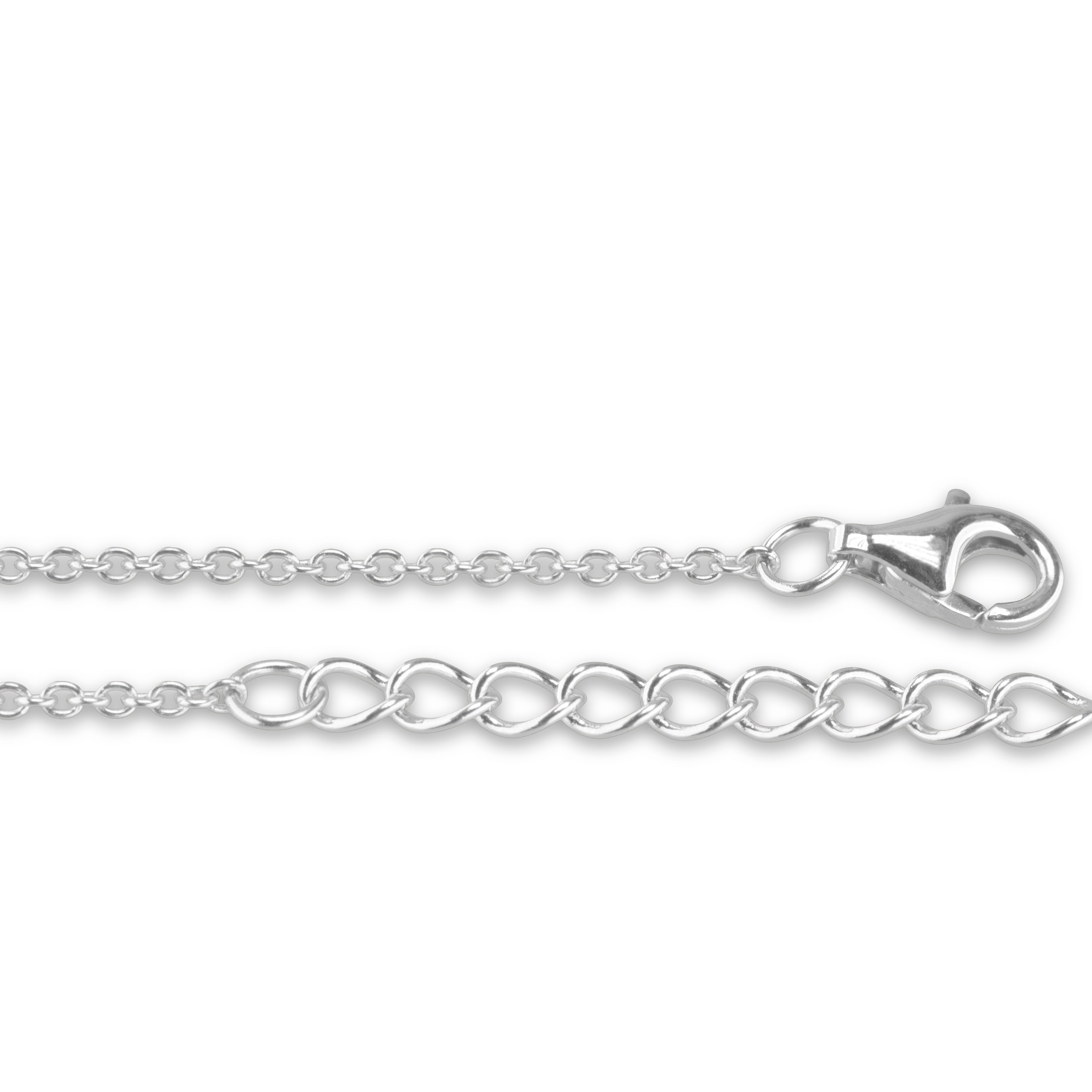 Silver Anchor Chain 40+5cm in Silver - Silver memorial jewellery