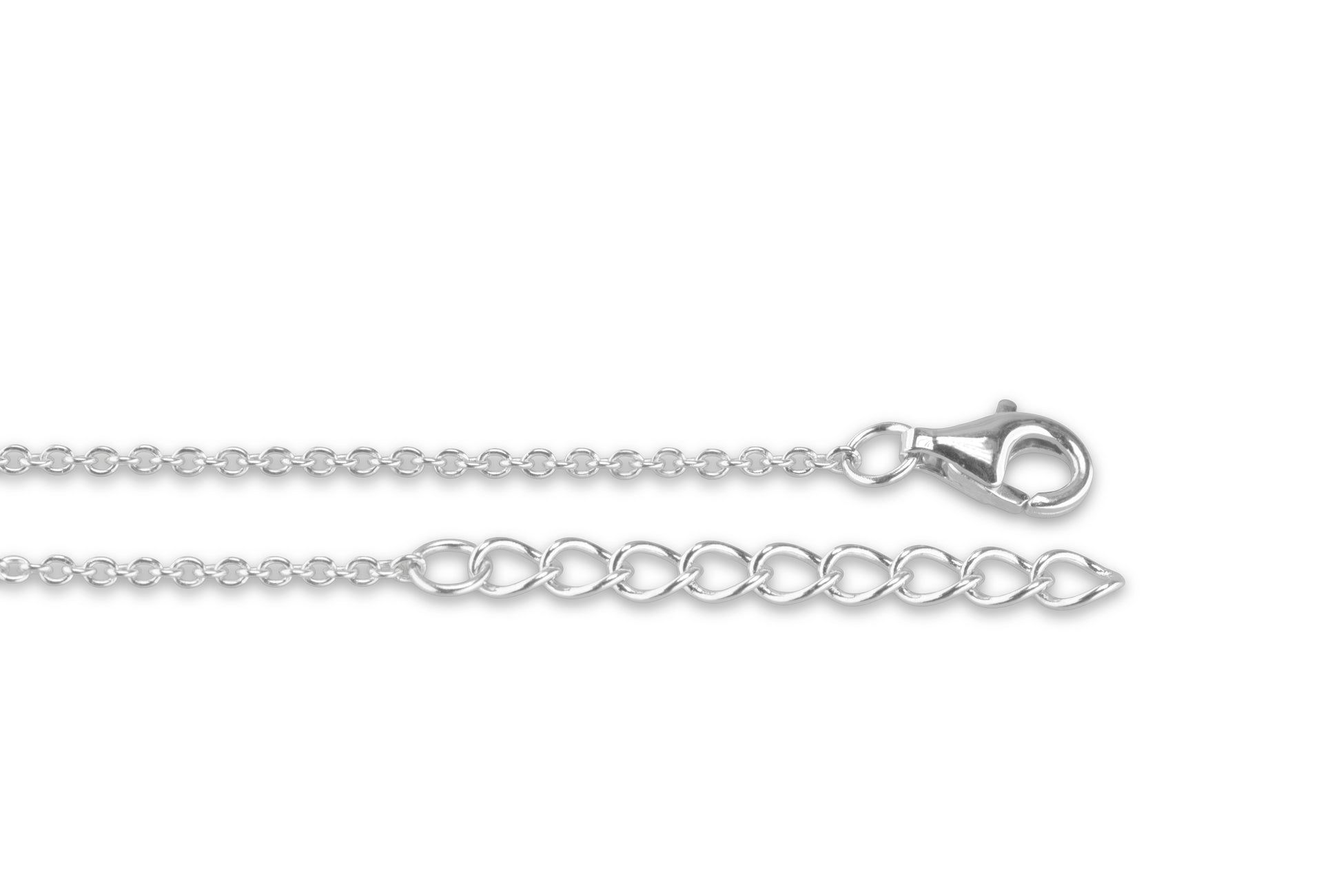 Silver Anchor Chain 40+5cm in Silver - Silver memorial jewellery