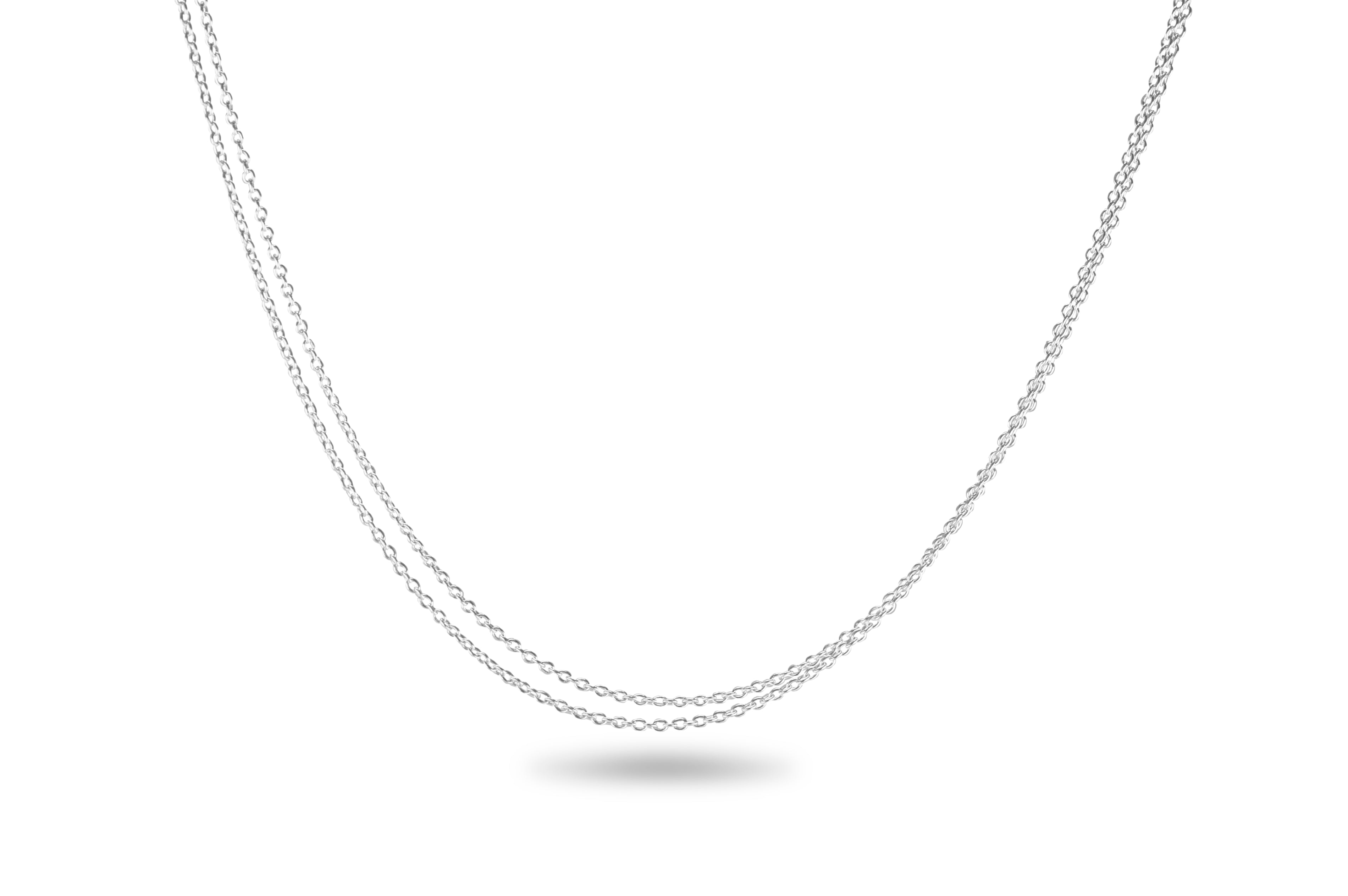 Silver Double Anchor Chair 40+5cm in Silver - Silver memorial jewellery