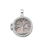 Tree of Life Locket in Silver - Silver memorial jewellery