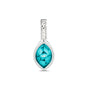 Marquise Pendant Small in Turquoise - Silver memorial jewellery