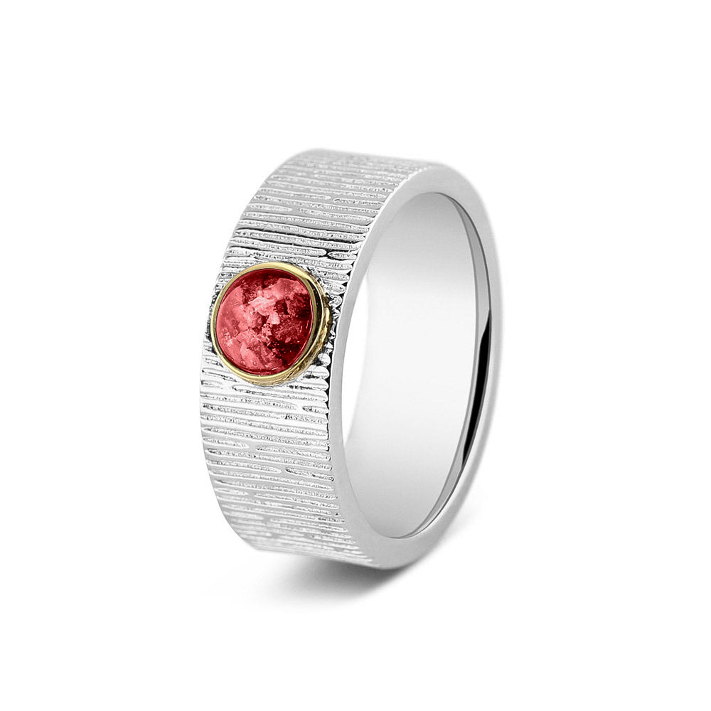 Vertical Wrinkle Ring 8mm