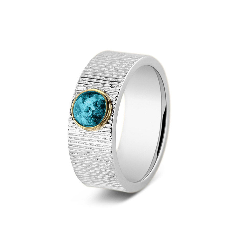 Vertical Wrinkle Ring 8mm