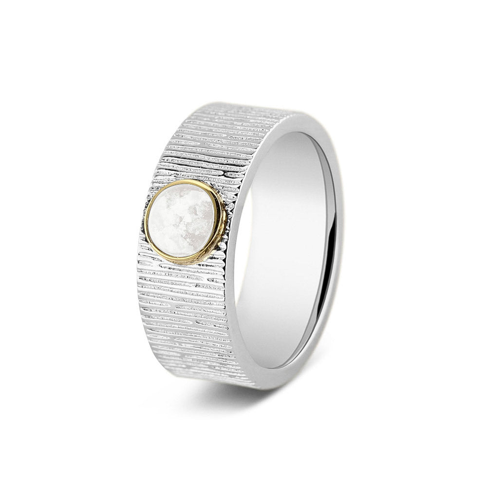Vertical Wrinkle Ring 8mm