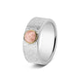 Vertical Wrinkle Ring 8mm