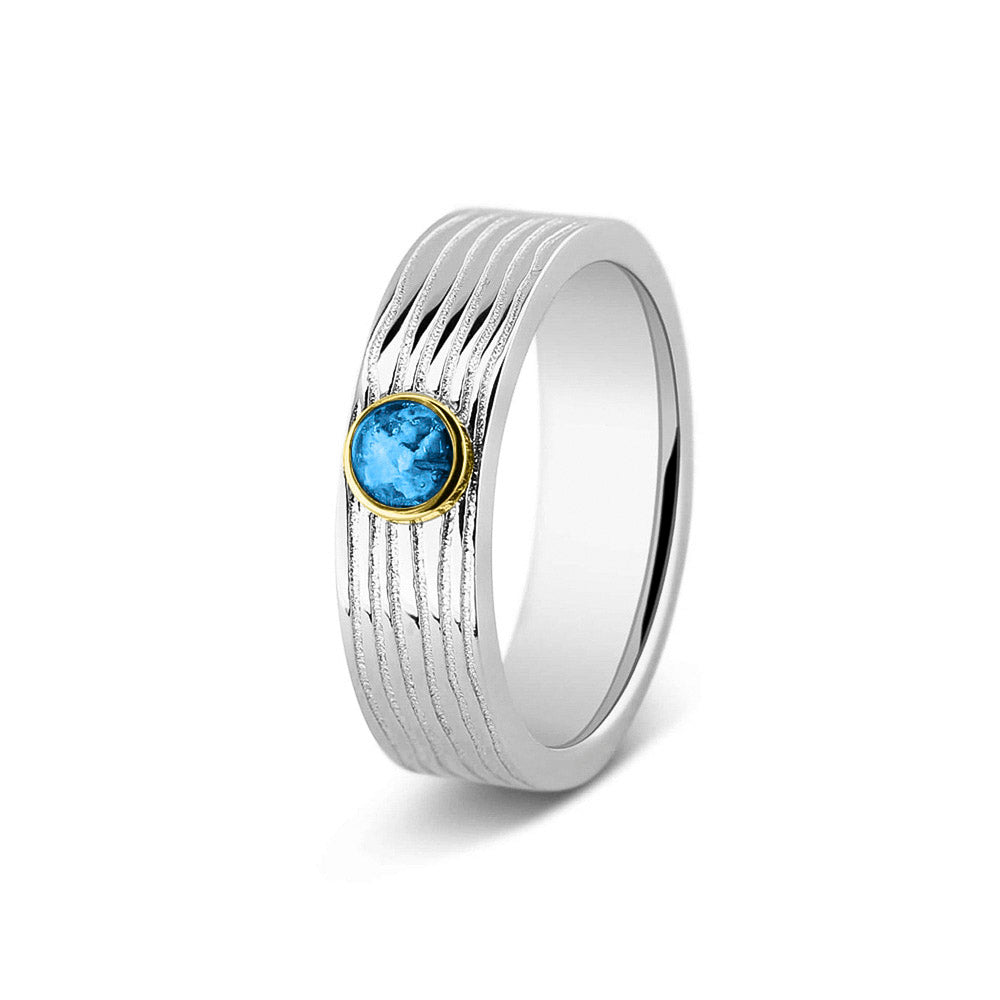 Horizontal Wrinkle Ring 6mm