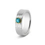 Horizontal Wrinkle Ring 6mm