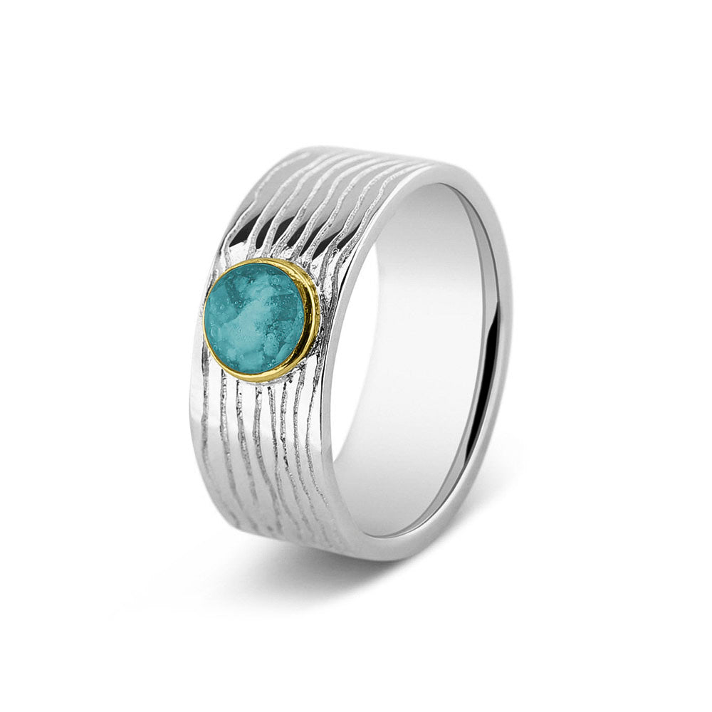Horizontal Wrinkle Ring 8mm