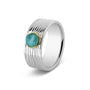 Horizontal Wrinkle Ring 8mm