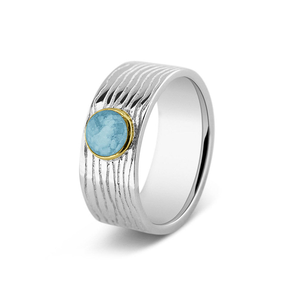 Horizontal Wrinkle Ring 8mm