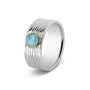Horizontal Wrinkle Ring 8mm