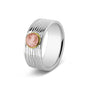 Horizontal Wrinkle Ring 8mm