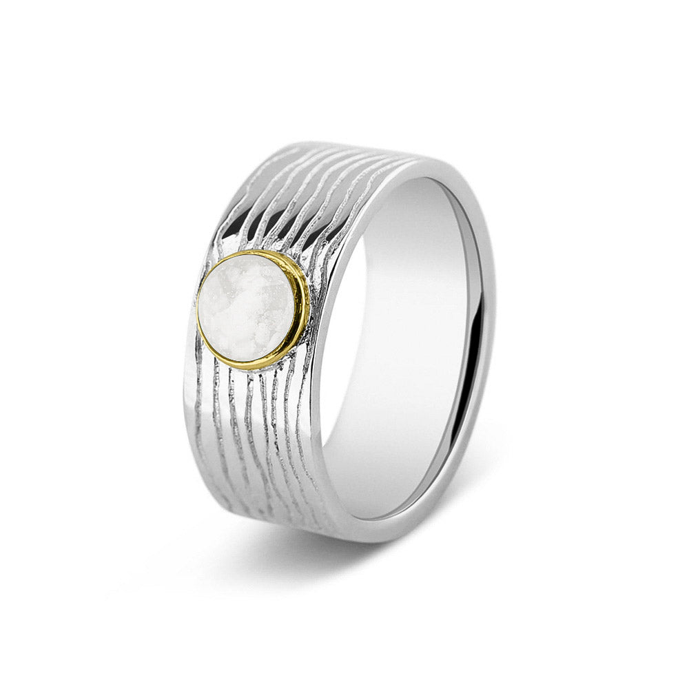 Horizontal Wrinkle Ring 8mm