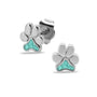 Paw Ear Studs - Silver memorial jewellery