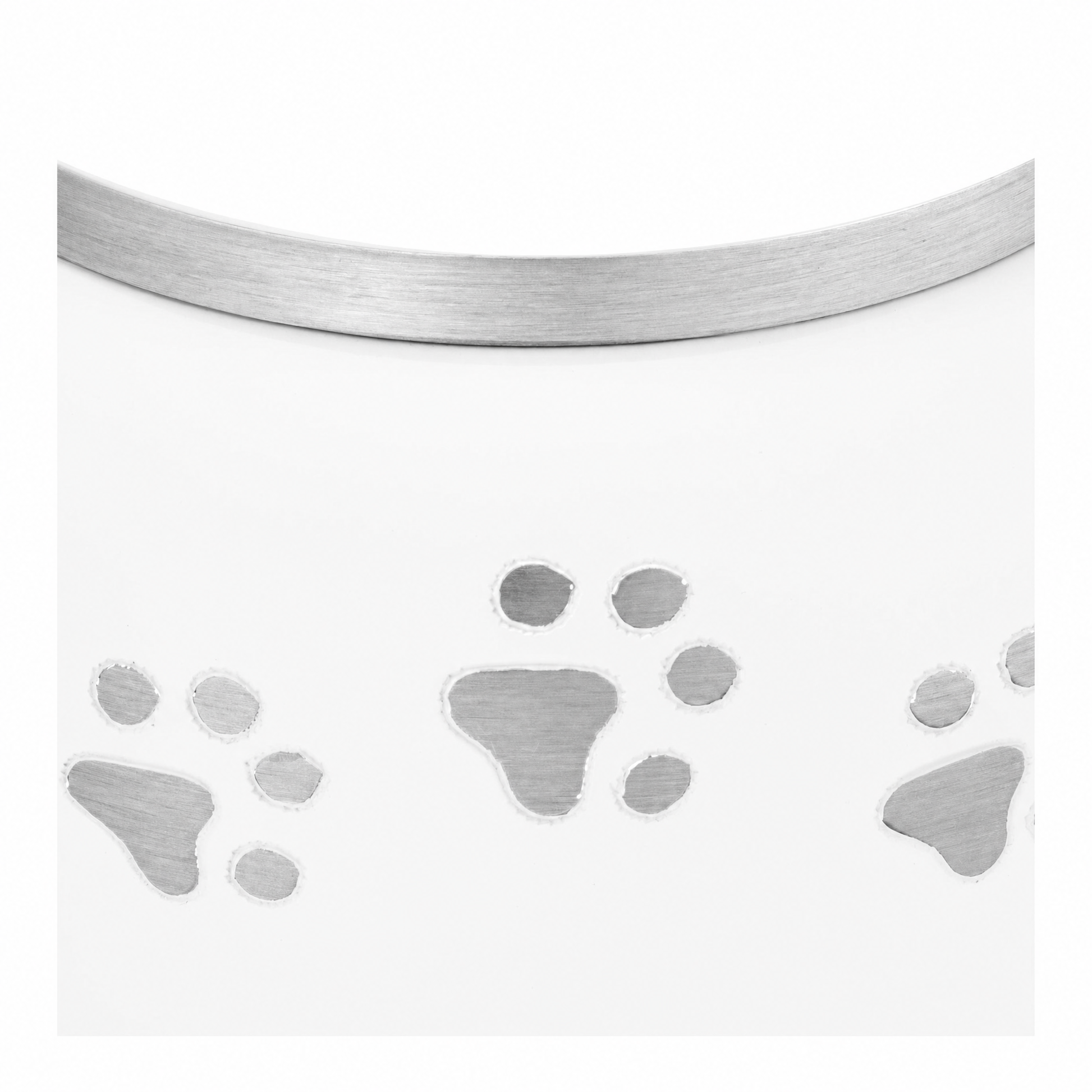 Classic™ Round Small Pet Urn White & Bru Pewter