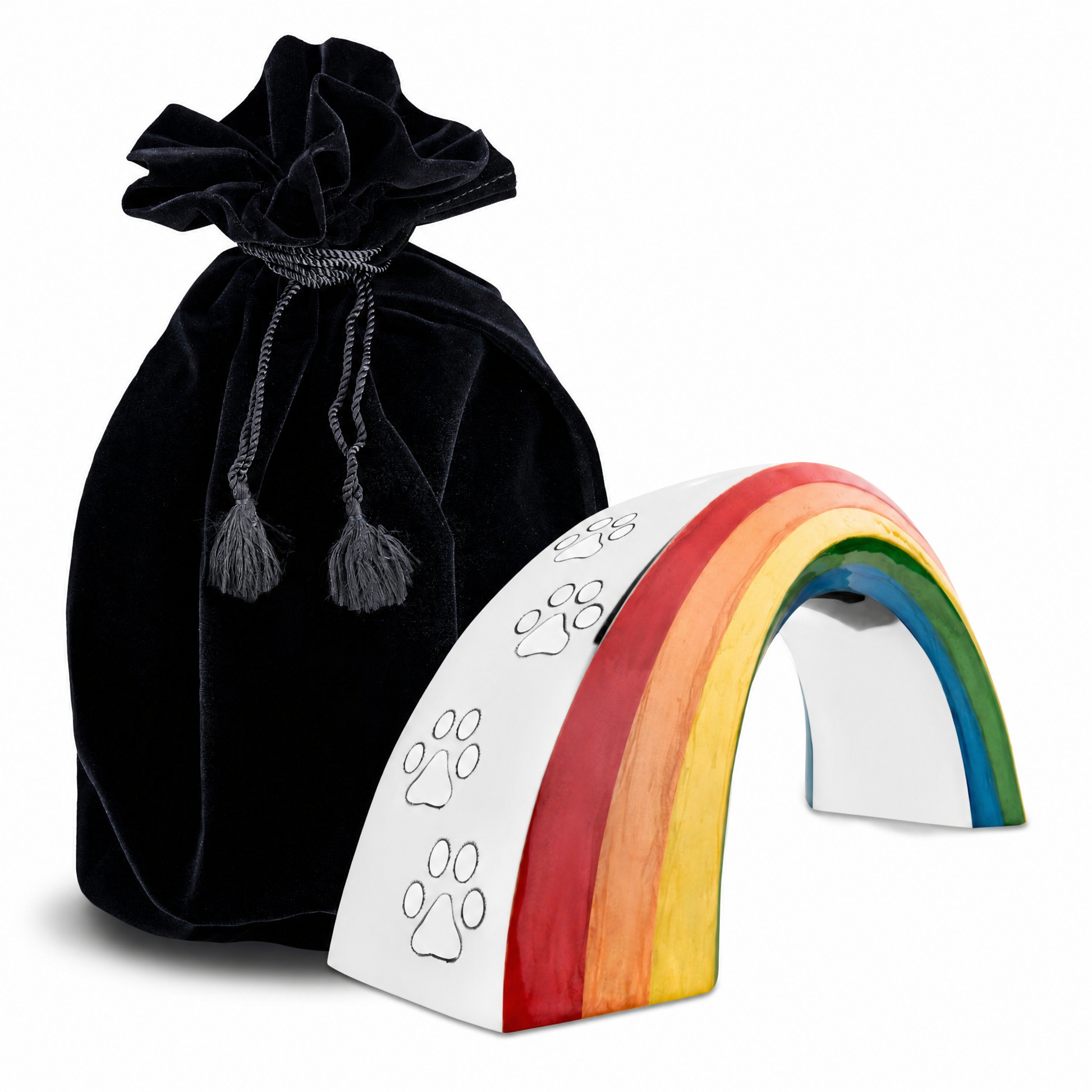 Rainbow™ Small Pet Urn Pol Silver