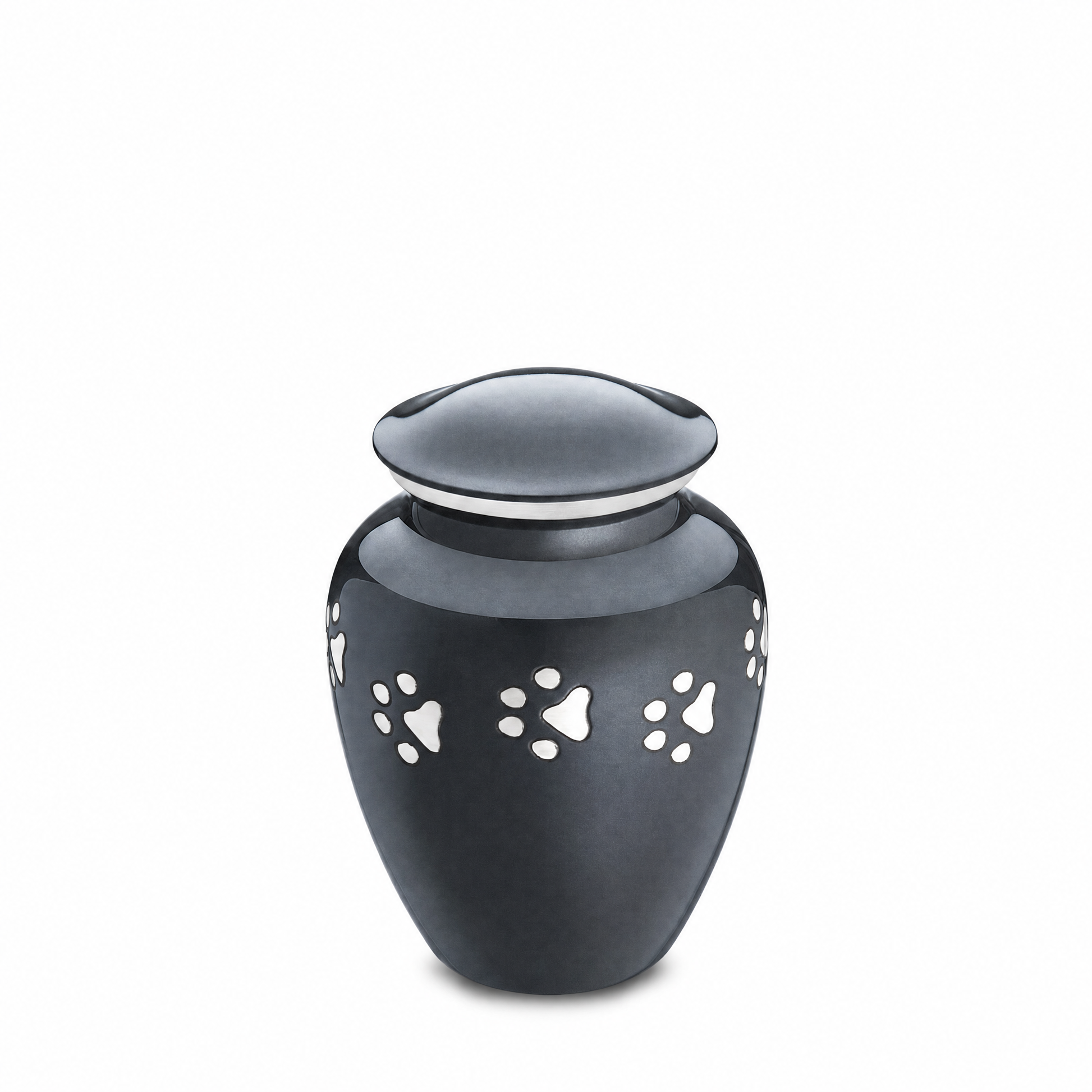Classic™ Medium Pet Urn Midnight & Bru Pewter