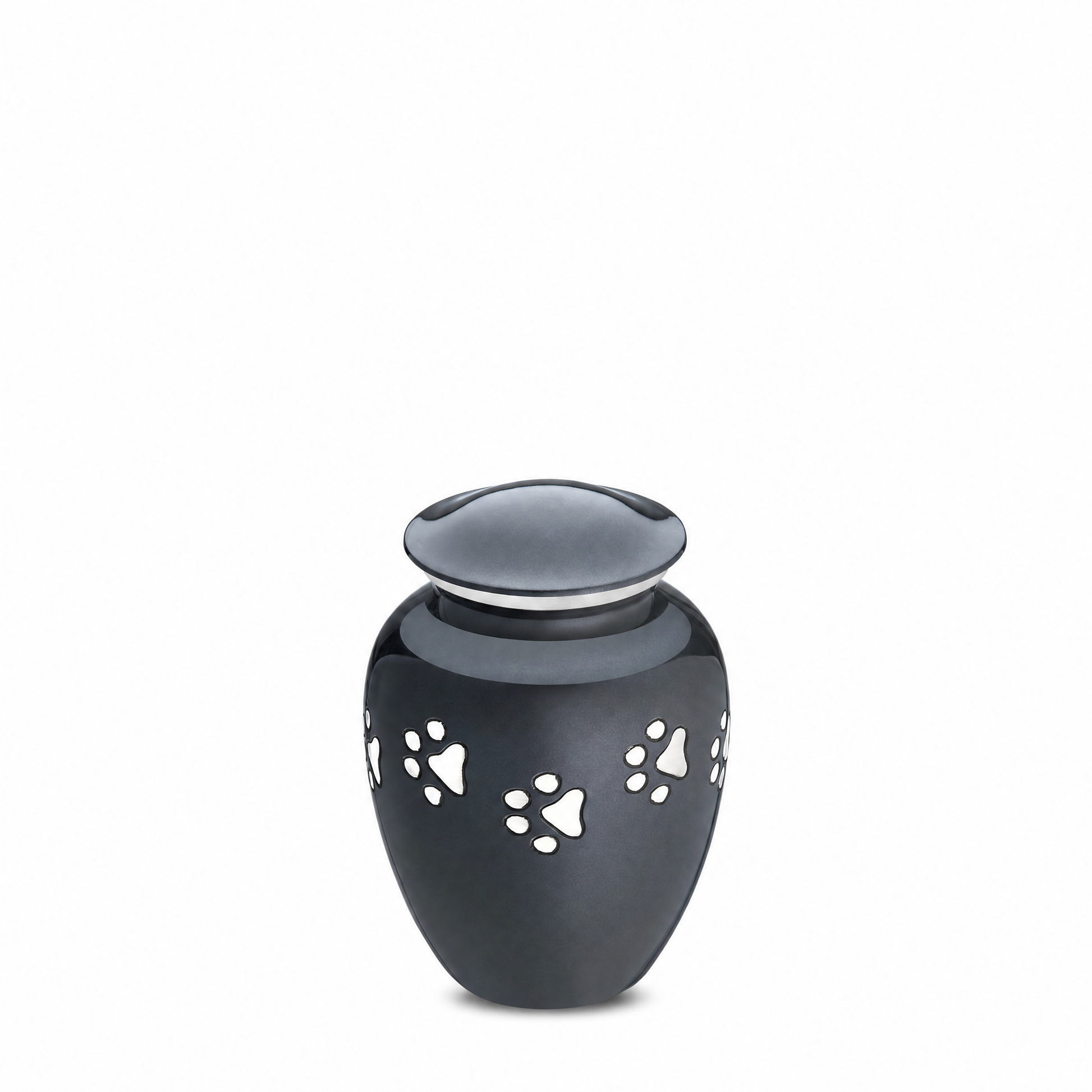 Classic™ Small Pet Urn Midnight & Bru Pewter
