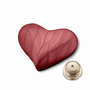 Heart Keepsake Urn Pearl Crimson