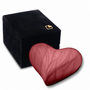 Heart Keepsake Urn Pearl Crimson