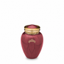 Blessing™ Keepsake Urn Pearl Crimson & Bru Gold