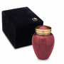 Blessing™ Keepsake Urn Pearl Crimson & Bru Gold