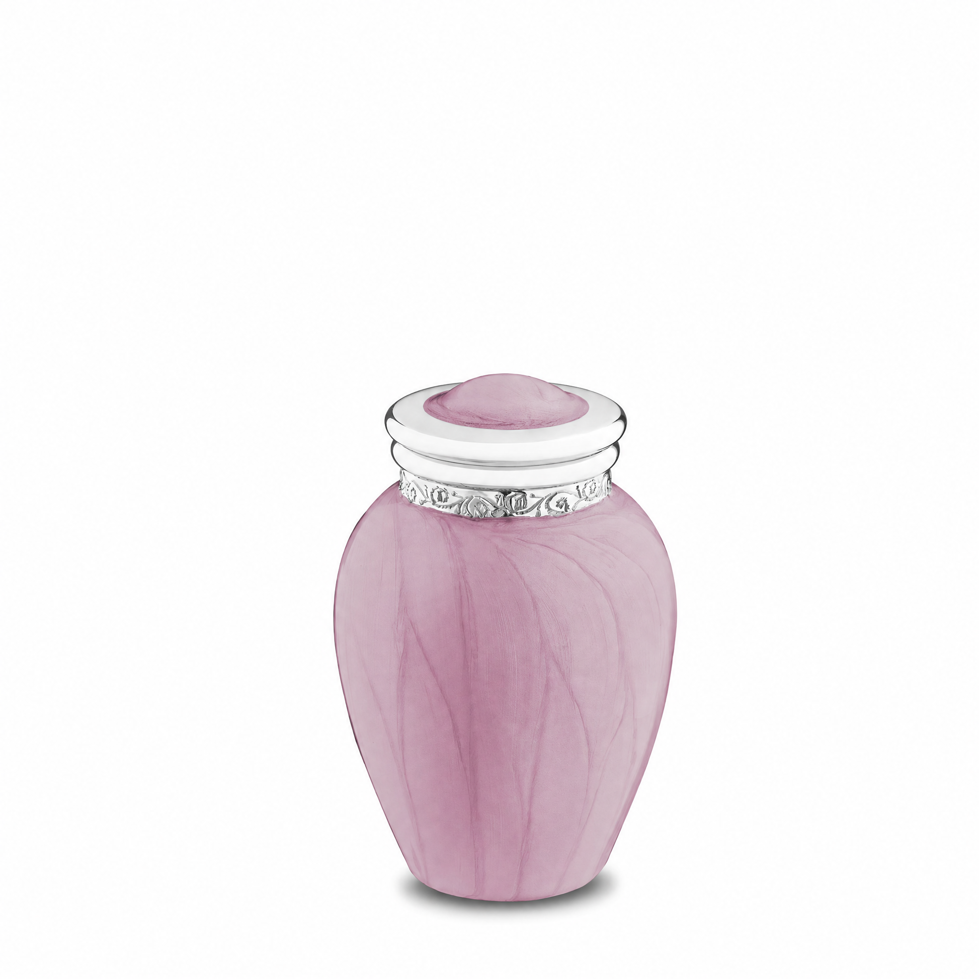 Blessing™ Keepsake Urn Pearl Pink & Pol Silver