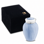Blessing™ Keepsake Urn Pearl Blue & Pol Silver