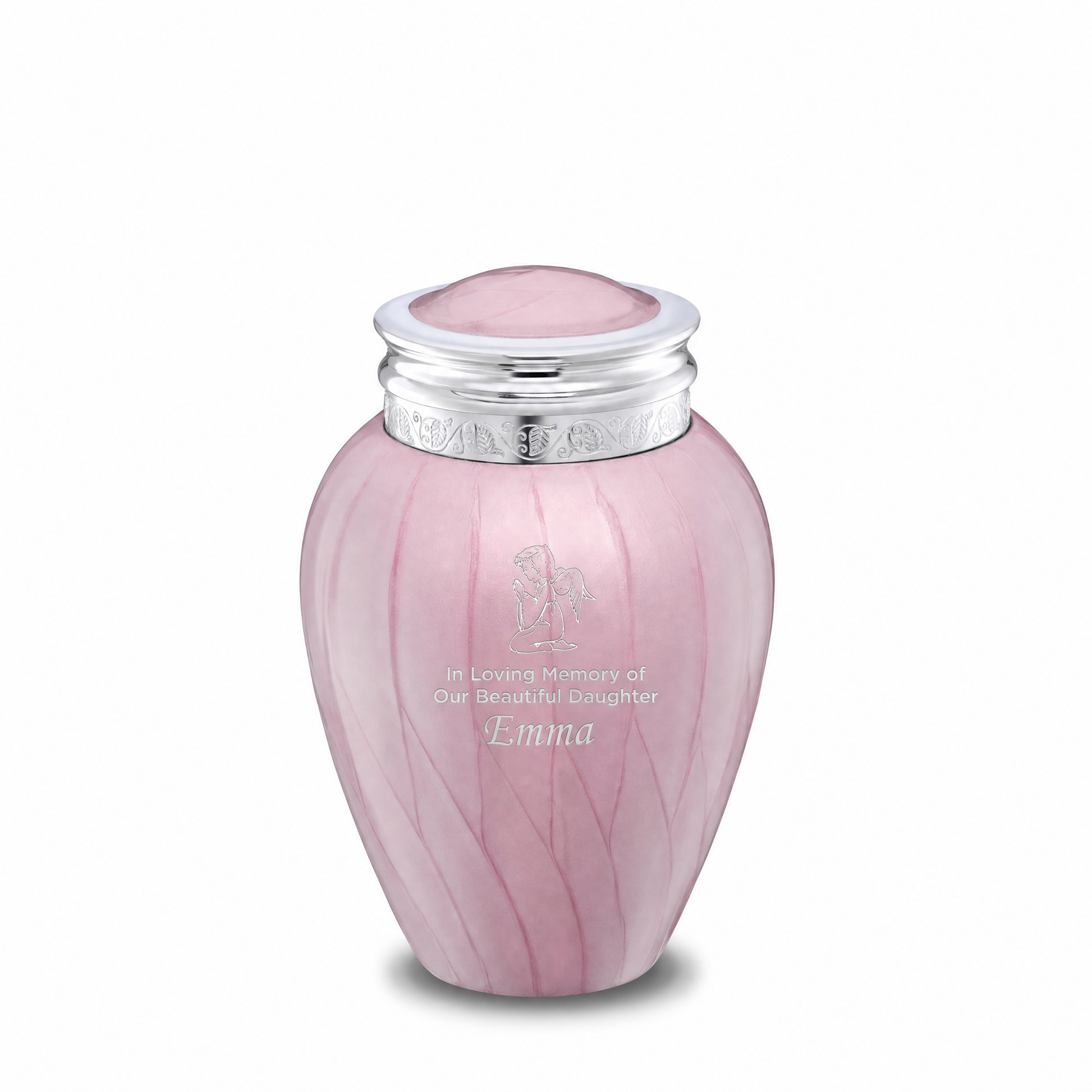 Blessing™ Medium Urn Pearl Pink & Pol Silver