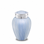 Blessing™ Medium Urn Pearl Blue & Pol Silver