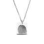 Engraved Necklace in SS - Silver memorial jewellery