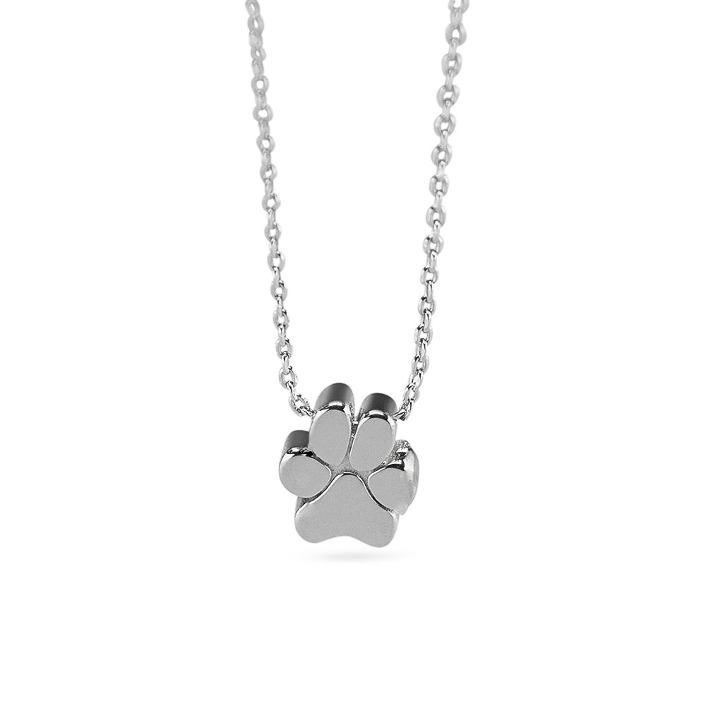 Paw Necklace in S - Silver memorial jewellery