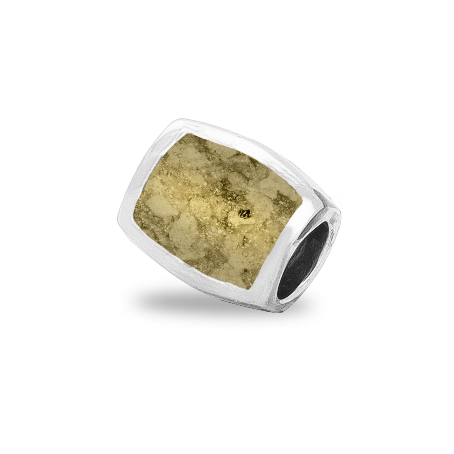 Cube Charm - Silver memorial jewellery