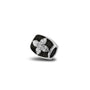 Daisy Charm in Black - Silver memorial jewellery
