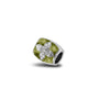 Daisy Charm in Olive - Silver memorial jewellery