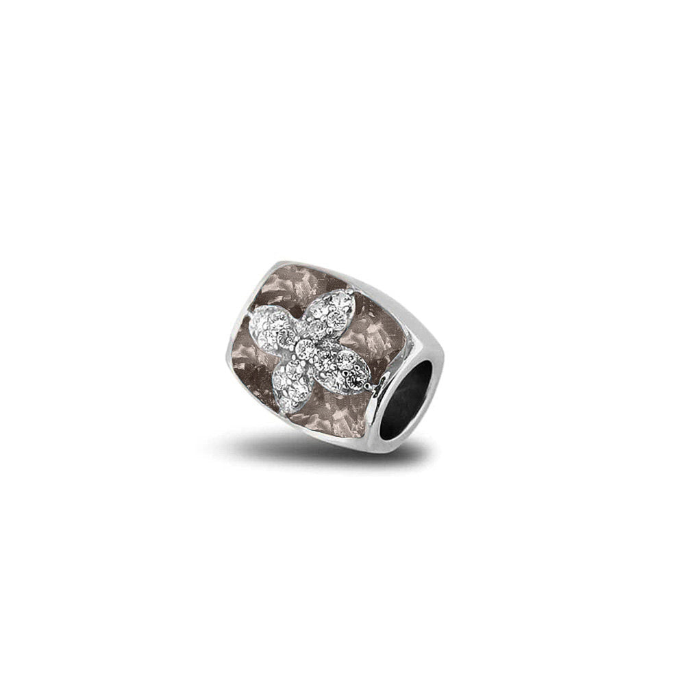 Daisy Charm in Silver - Silver memorial jewellery