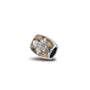 Daisy Charm in Transparent - Silver memorial jewellery