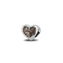 Heart Charm in Silver - Silver memorial jewellery