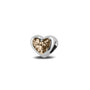 Heart Charm in Transparent - Silver memorial jewellery