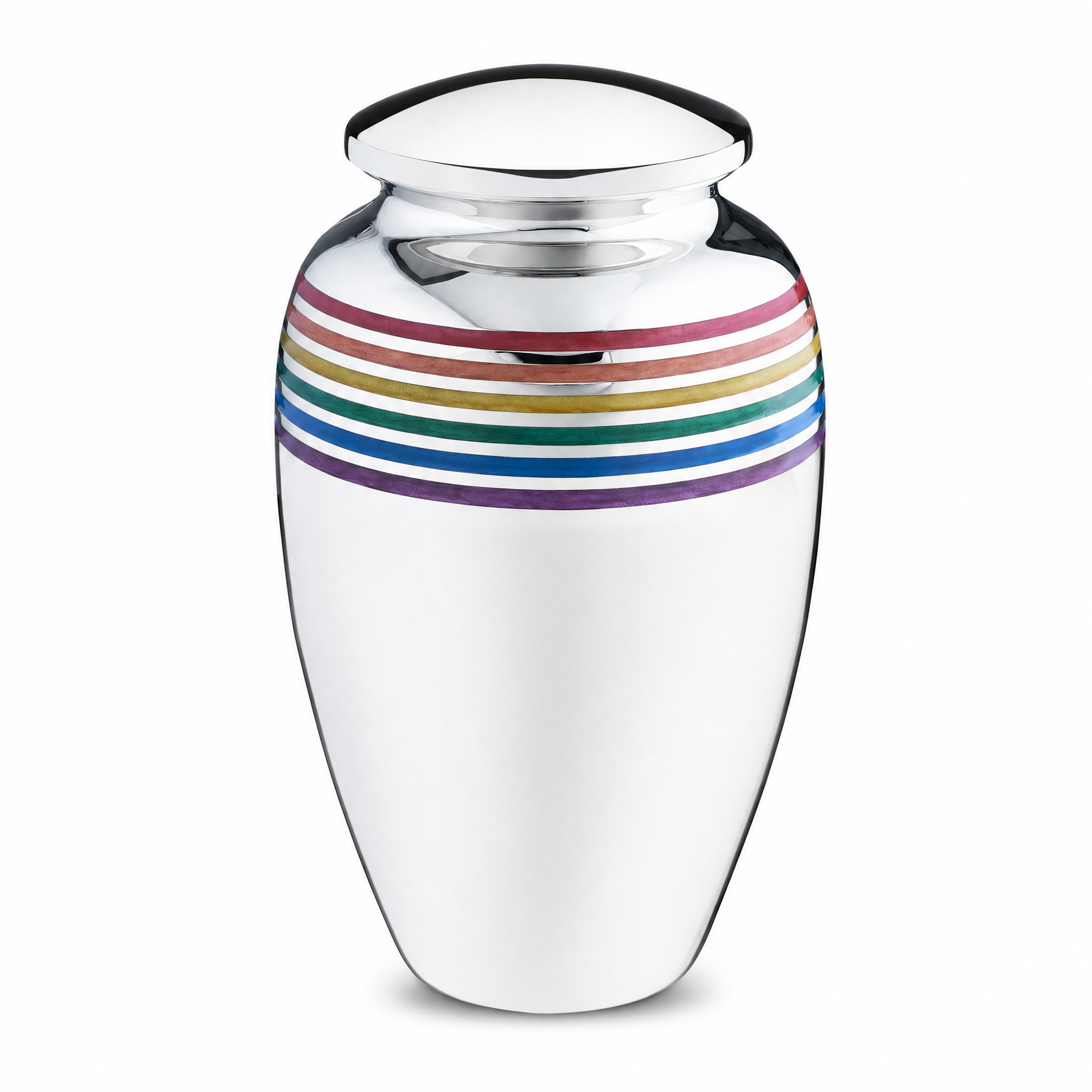 Pride™ Rainbow Adult Urn Pol Silver