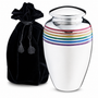 Pride™ Rainbow Adult Urn Pol Silver