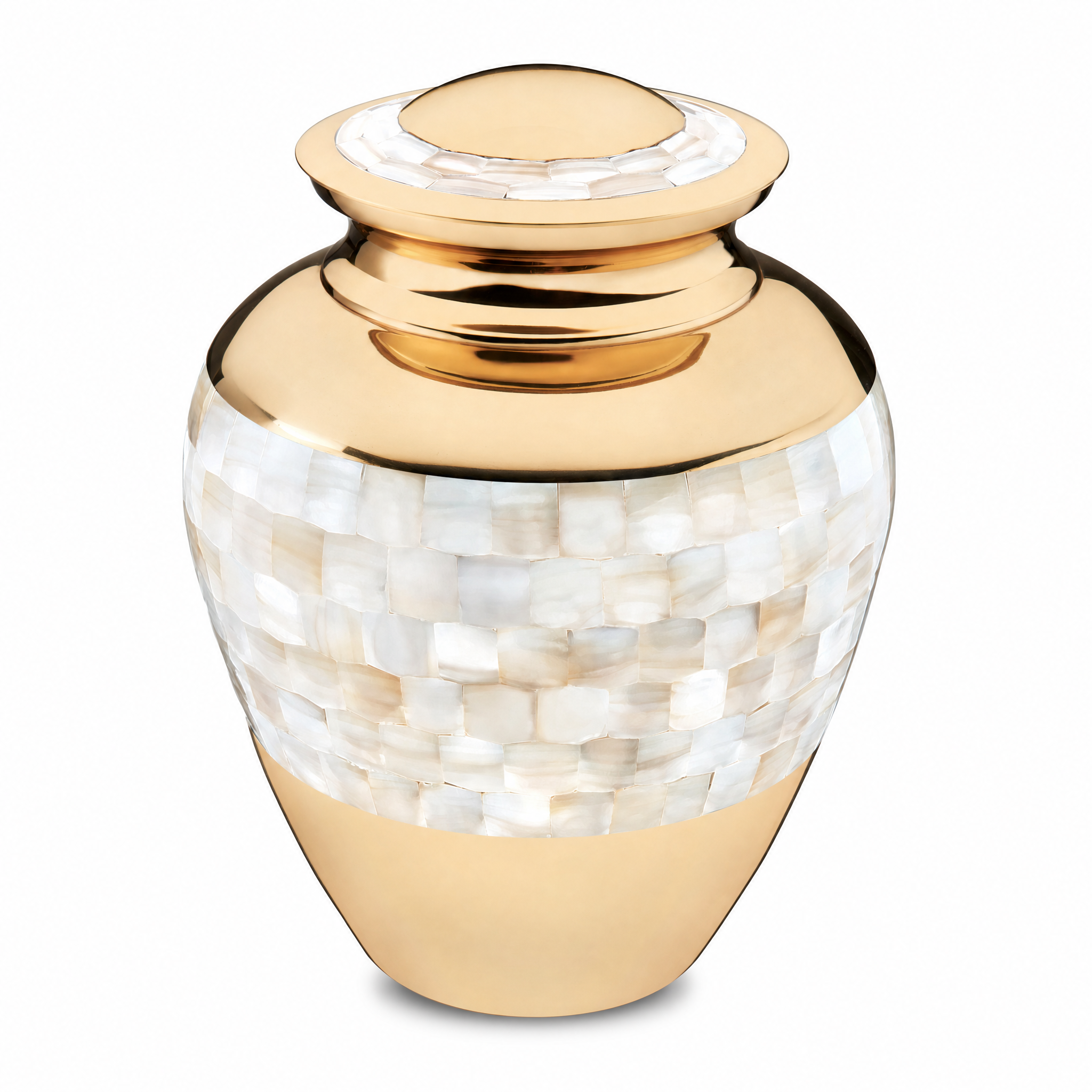 Mother of Pearl™ Adult Urn Pol Gold