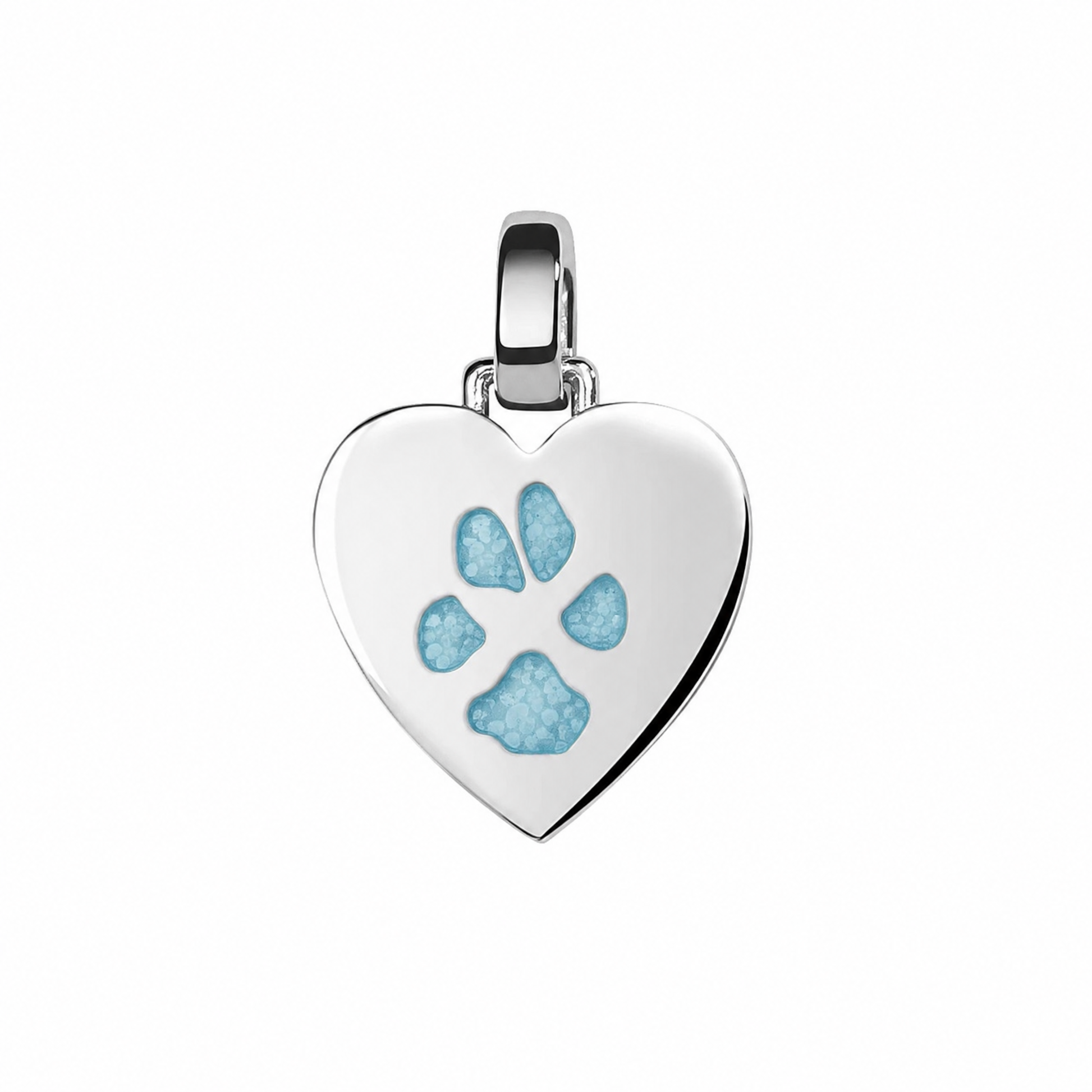 Paw Print Heart Pendant