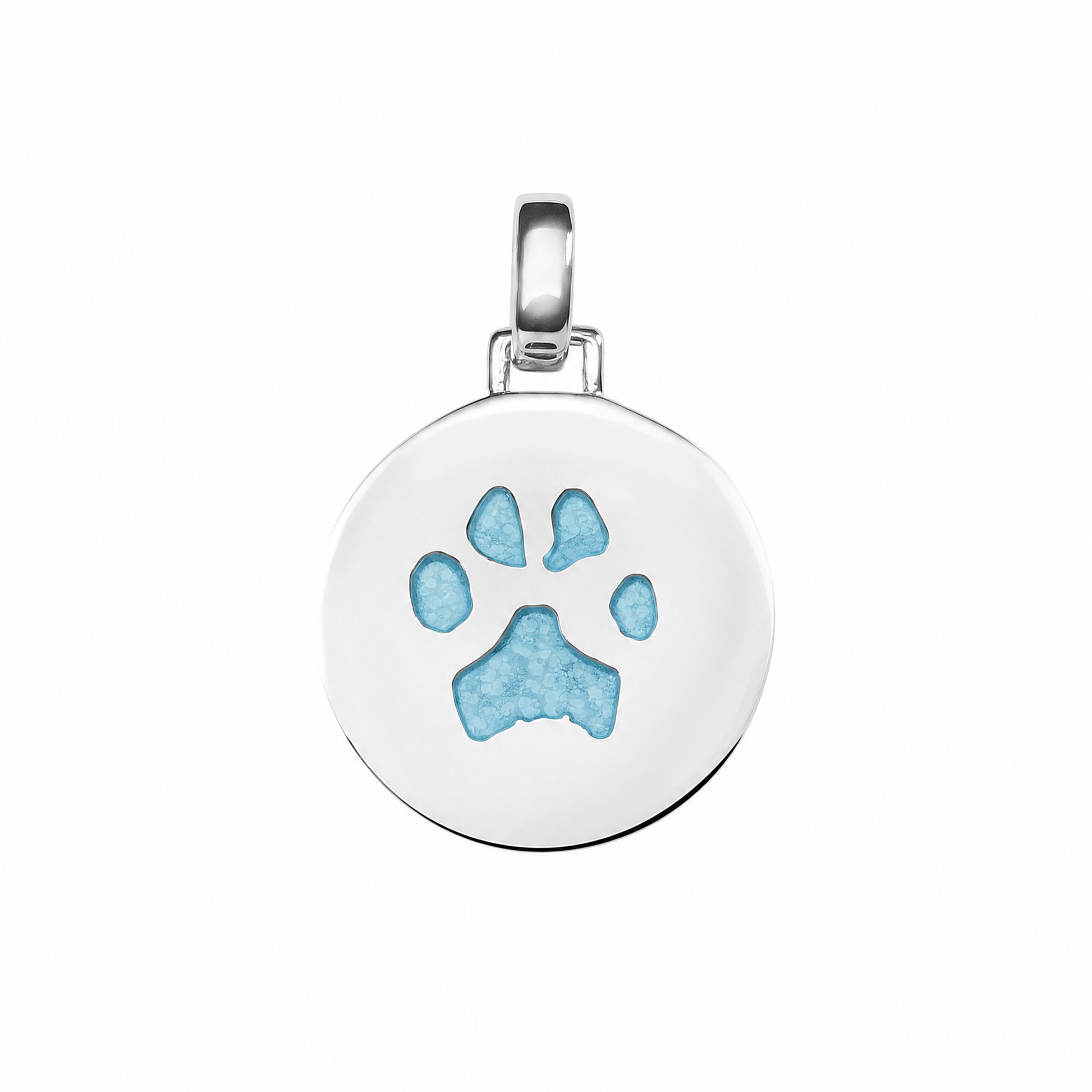 Paw Print Round Pendant