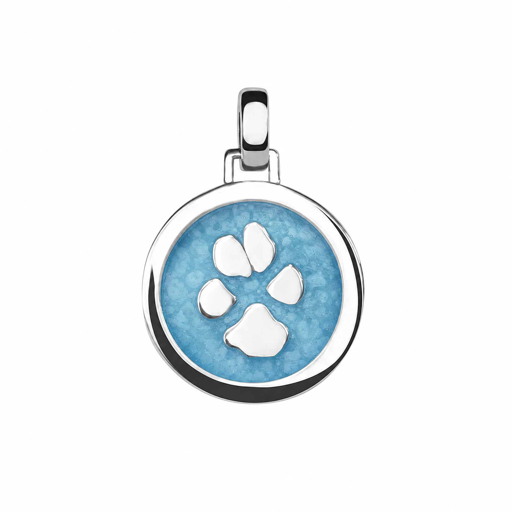 Paw Print Round Pendant