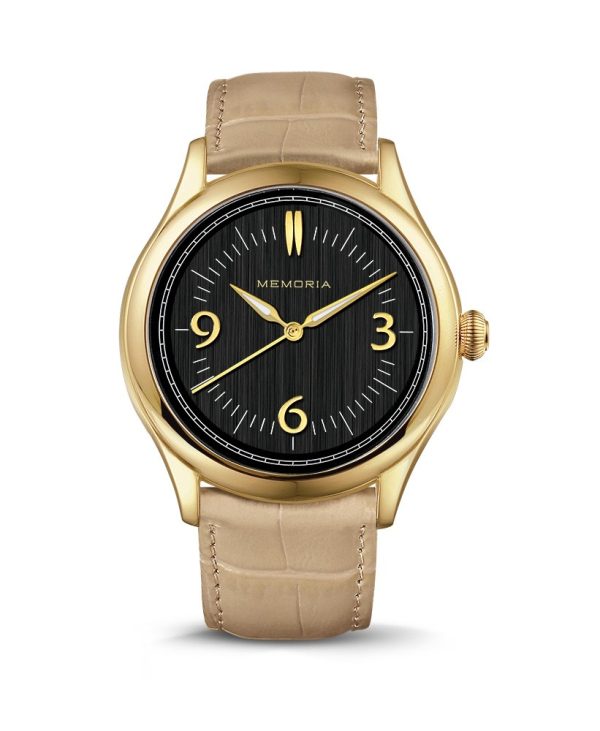 Amare Gold memorial watch — sand strap